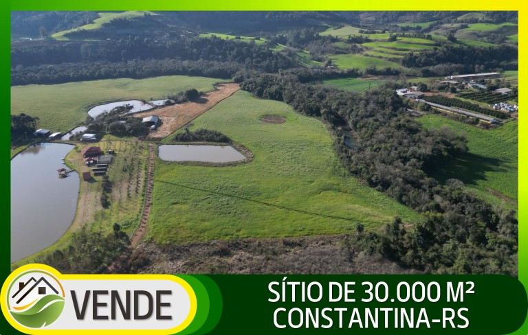 SÍTIO DE 30.000 M² EM CONSTANTINA-RS