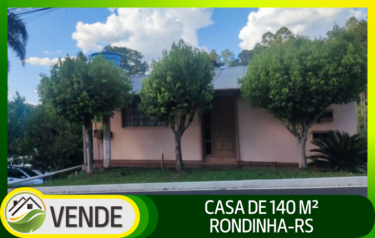 CASA DE 140 M² EM RONDINHA-RS
