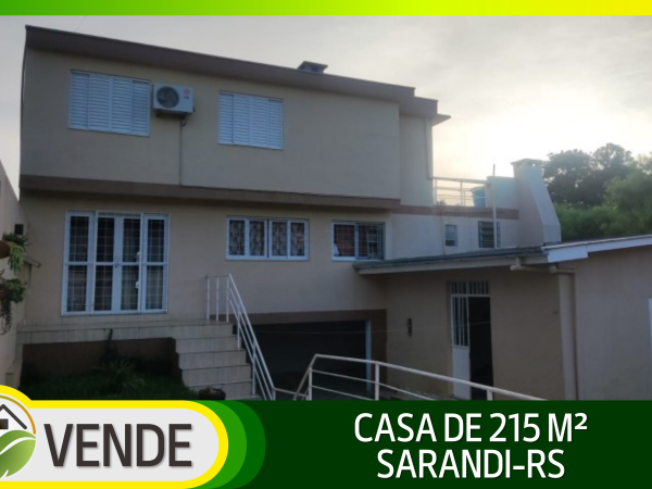 CASA DE 215 M² EM SARANDI-RS