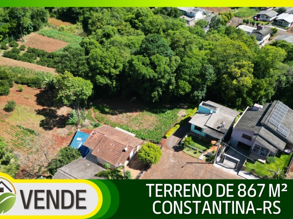 TERRENO DE 867 M² EM CONSTANTINA-RS