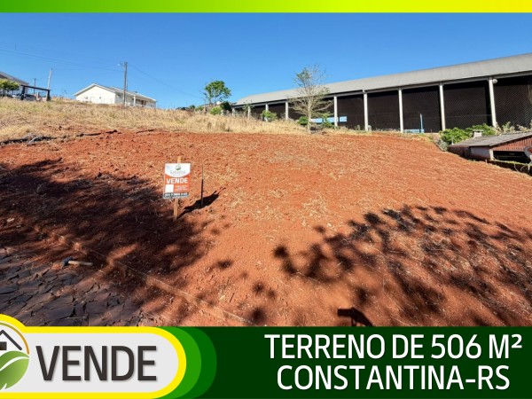 TERRENO DE 506 M² EM CONSTANTINA-RS