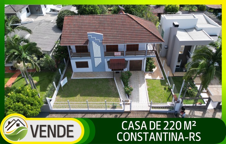 CASA MOBILIADA DE 220 M² EM CONSTANTINA-RS