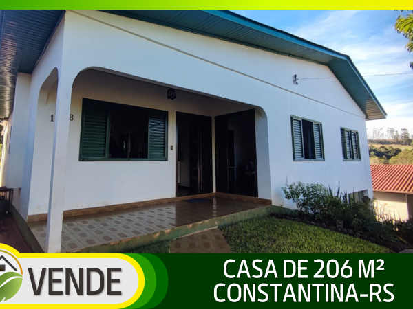 CASA DE 206 M² EM CONSTANTINA-RS