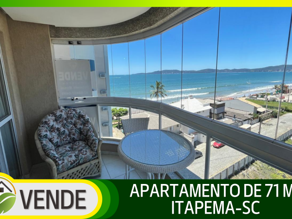 APARTAMENTO MOBILIADO DE 71 M² EM ITAPEMA-SC