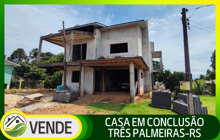 CASA EM FASE DE CONCLUSÃO DE 295 M²