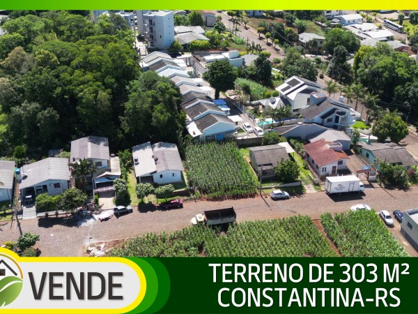 TERRENO DE 303 M² EM CONSTANTINA-RS