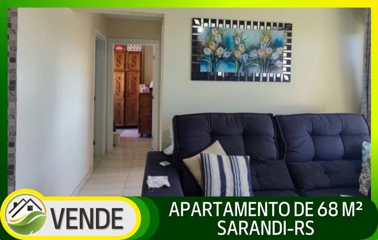 APARTAMENTO DE 68 M² EM SARANDI-RS