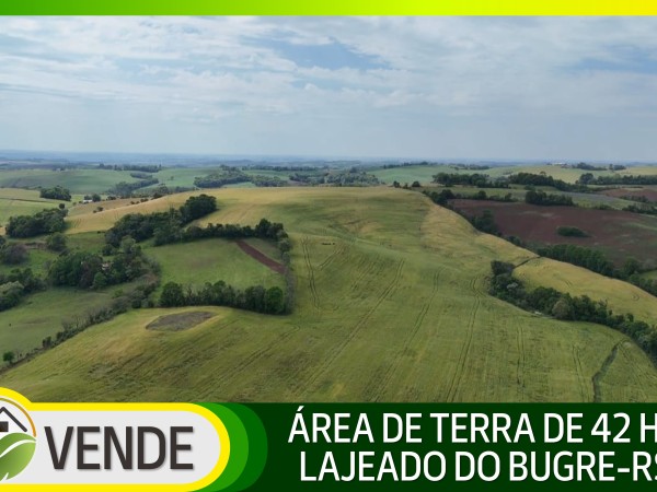 ÁREA DE TERRA DE 42 HA EM LAJEADO DO BUGRE-RS