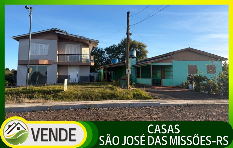 CASAS Á VENDA EM SÃO JOSÉ DAS MISSÕES-RS