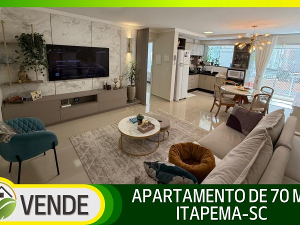 APARTAMENTO MOBILIADO DE 70 M² EM ITAPEMA-SC