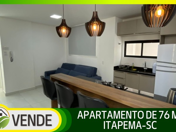 APARTAMENTO MOBILIADO DE 76 M² EM ITAPEMA-SC