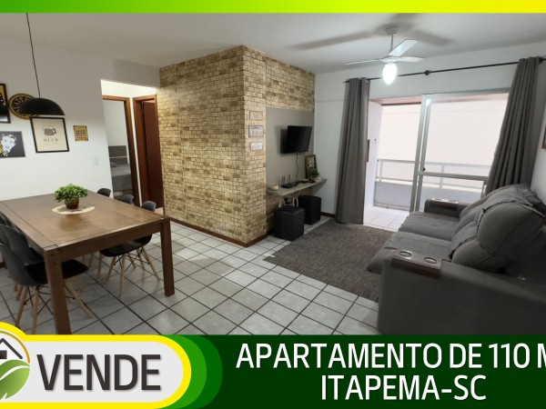 APARTAMENTO MOBILIADO DE 110 M² EM ITAPEMA-SC