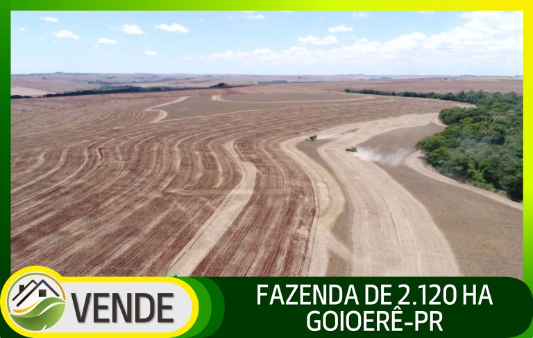FAZENDA DE 2.120 HA NO PARANÁ