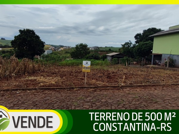 TERRENO DE 500 M² EM CONSTANTINA-RS