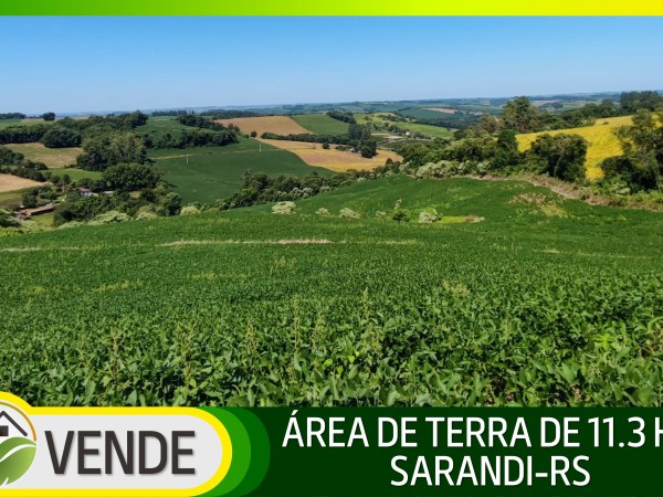 ÁREA DE TERRA DE 11.3 HA NO RS