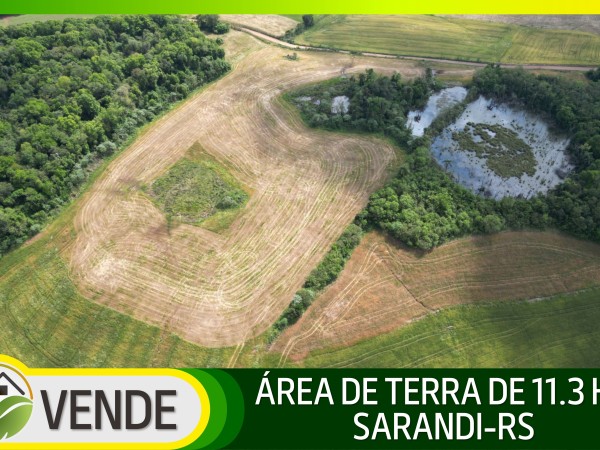 ÁREA DE TERRA DE 11.3 HA NO RS