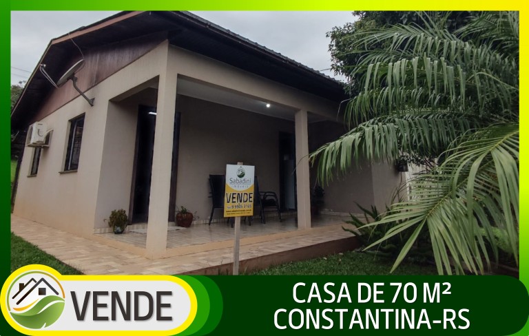 CASA DE 70 M² EM CONSTANTINA-RS