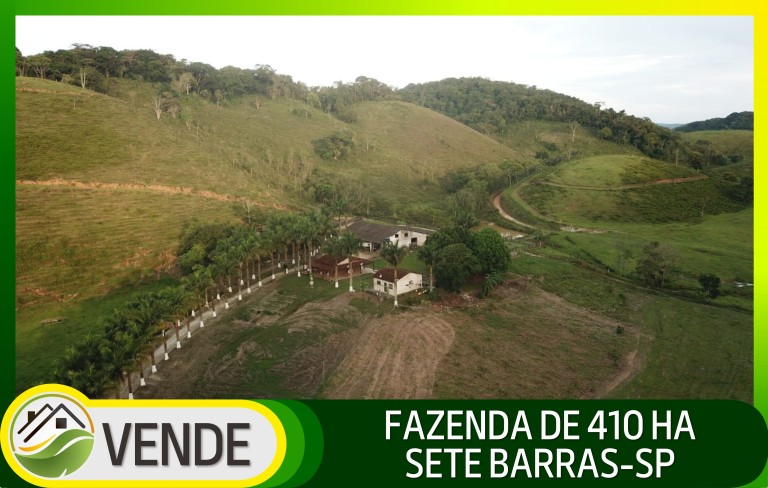 FAZENDA DE 410 HA EM SÃO PAULO