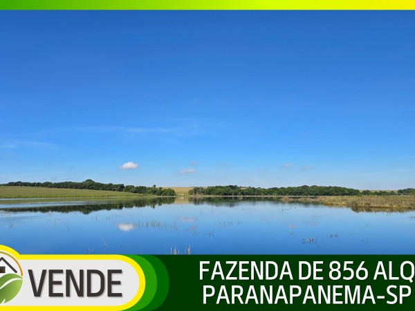 FAZENDA DE 856 ALQUEIRES EM SÃO PAULO