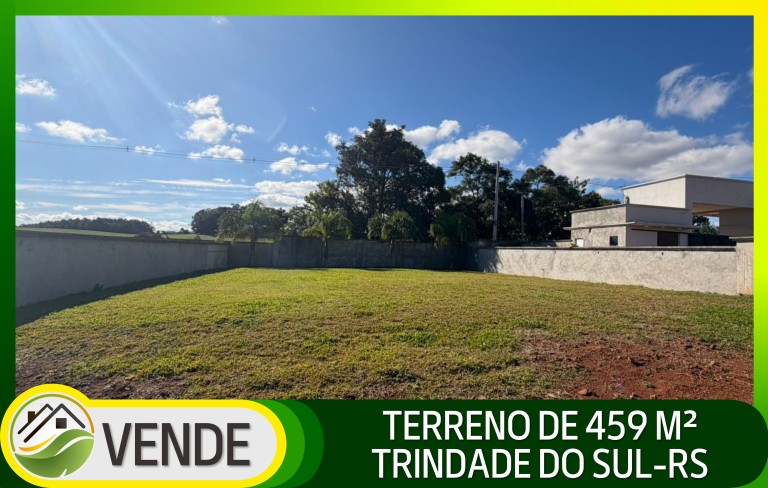 TERRENO EM CONDOMÍNIO RESIDENCIAL DE 459 M²