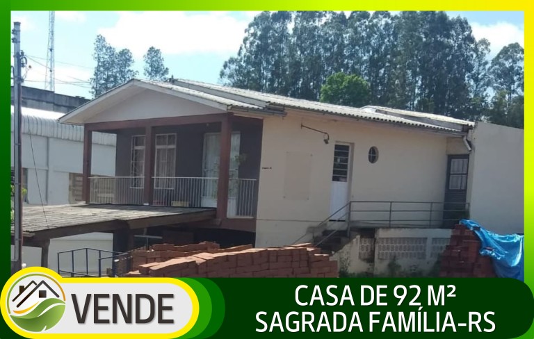 CASA DE 92 M² EM SAGRADA FAMÍLIA-RS