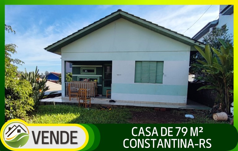 CASA DE 79 M² EM CONSTANTINA-RS