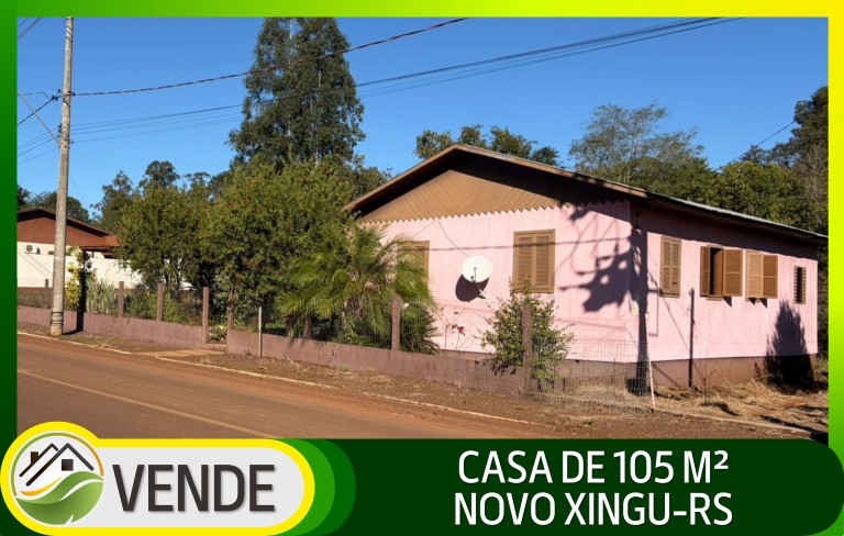 CASA DE 105 M² EM NOVO XINGU-RS