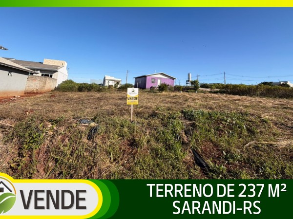 TERRENO DE 237 M² EM SARANDI-RS