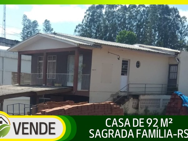 CASA DE 92 M² EM SAGRADA FAMÍLIA-RS