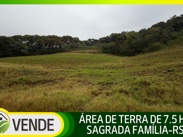 ÁREA DE TERRA DE 7.5 HA NO RS