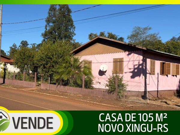 CASA DE 105 M² EM NOVO XINGU-RS