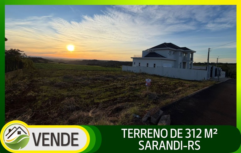 TERRENO DE 312 M² EM SARANDI-RS