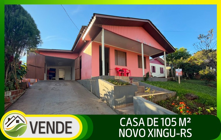 CASA DE 105 M² EM NOVO XINGU-RS