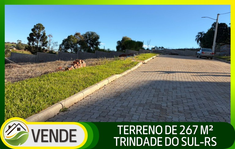 TERRENO DE 267 M² EM TRINDADE DO SUL-RS