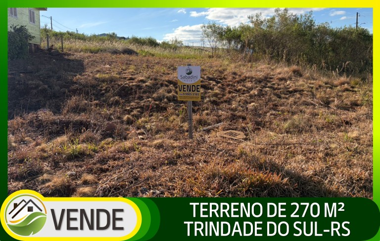 TERRENO DE 270 M² EM TRINDADE DO SUL-RS