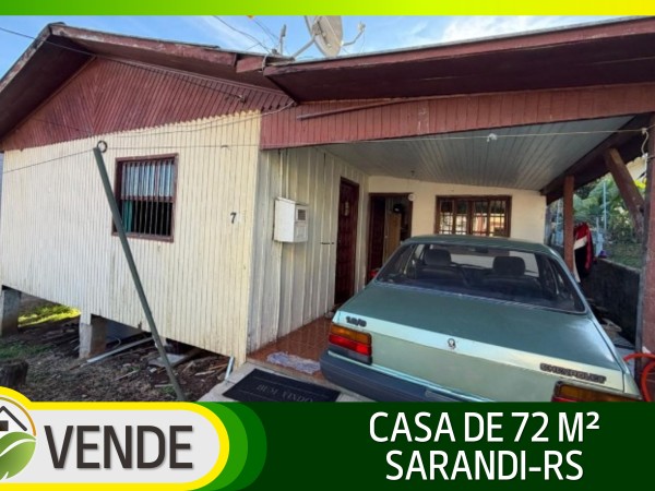 CASA DE 72 M² EM SARANDI-RS