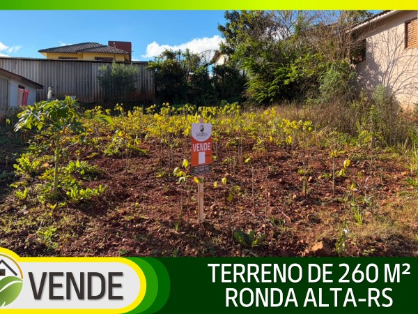TERRENO DE 260 M² EM RONDA ALTA-RS