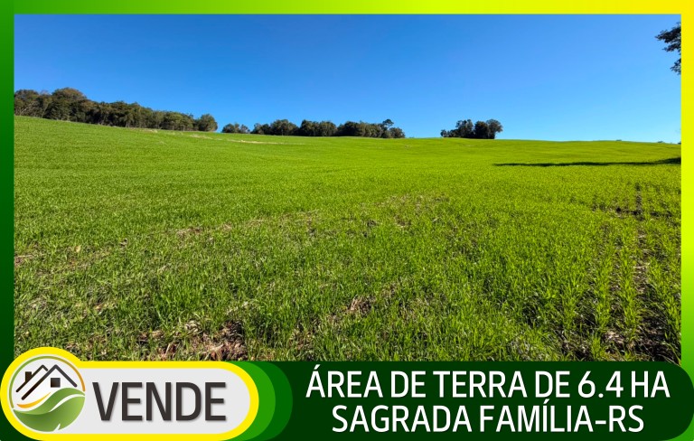 ÁREA DE TERRA DE 6.4 HA EM SAGRADA FAMÍLIA-RS