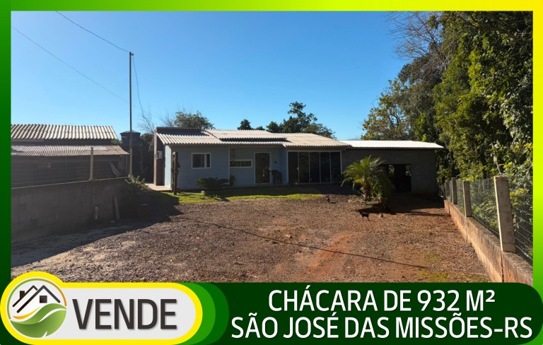CHÁCARA DE 932 M² EM SÃO JOSÉ DAS MISSÕES-RS