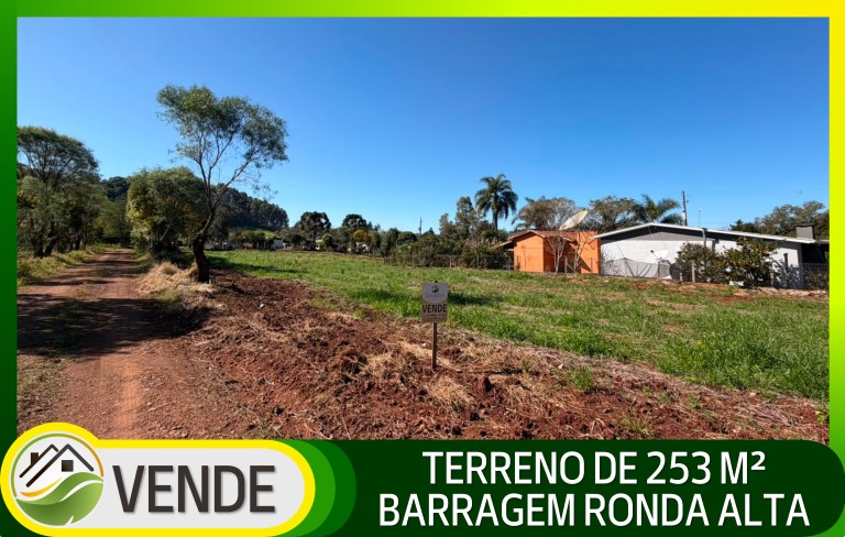 TERRENO DE 253 M² NA BARRAGEM DE RONDA ALTA-RS