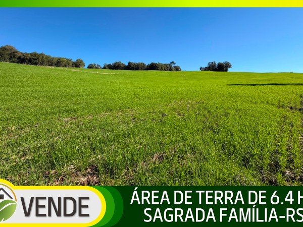 ÁREA DE TERRA DE 6.4 HA EM SAGRADA FAMÍLIA-RS