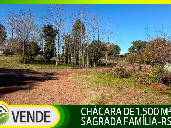 CHÁCARA DE 1.500 M² EM SAGRADA FAMÍLIA-RS
