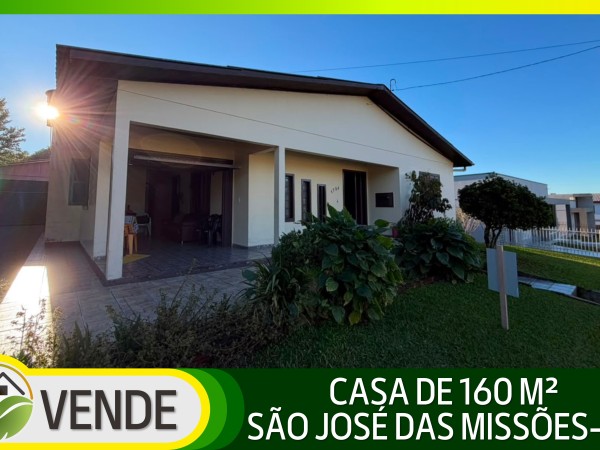 CASA DE 160 M² EM SÃO JOSÉ DAS MISSÕES-RS