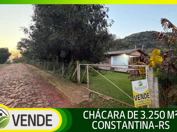 CHÁCARA DE 3.250 M² EM CONSTANTINA-RS