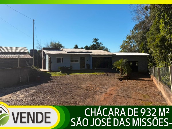 CHÁCARA DE 932 M² EM SÃO JOSÉ DAS MISSÕES-RS