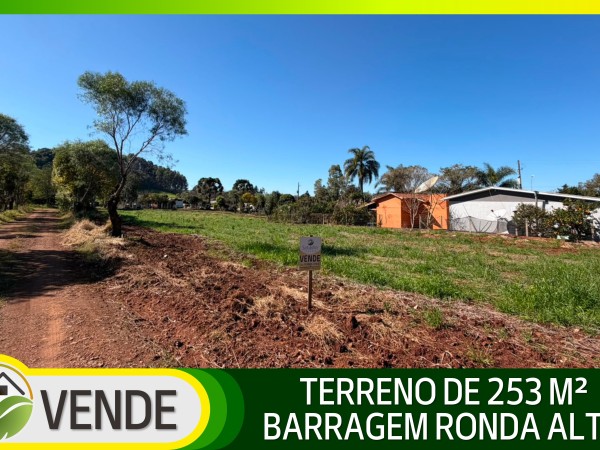 TERRENO DE 253 M² NA BARRAGEM DE RONDA ALTA-RS