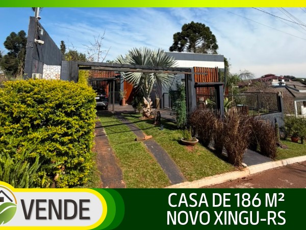 CASA MOBILIADA DE 186 M² EM NOVO XINGU-RS
