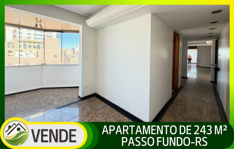 APARTAMENTO SEMI MOBILIADO NO CENTRO DE PASSO FUNDO-RS