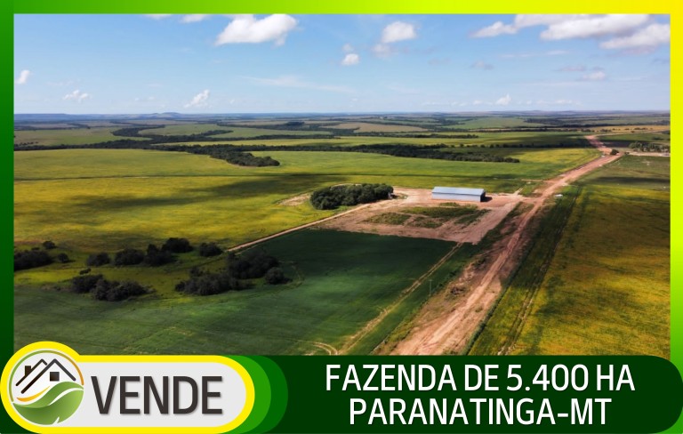 FAZENDA DE 5.400 HA NO MATO GROSSO
