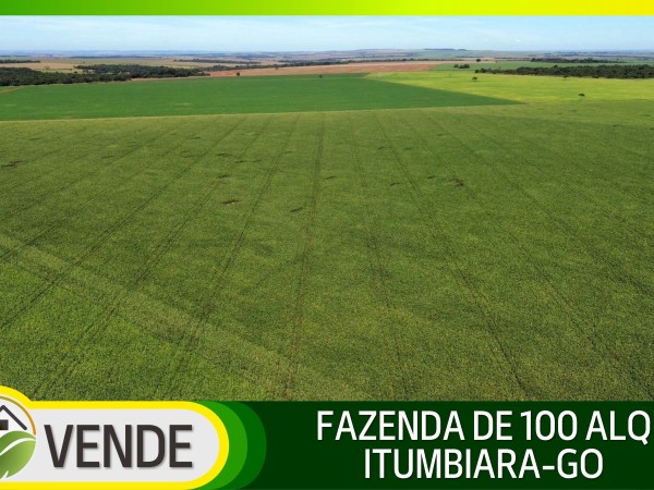 FAZENDA DE 100 ALQUEIRES EM GOIÁS
